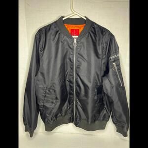 Hip Hop Letter Peace Wanted To Be‎ Free Bomber Jacket - Medium